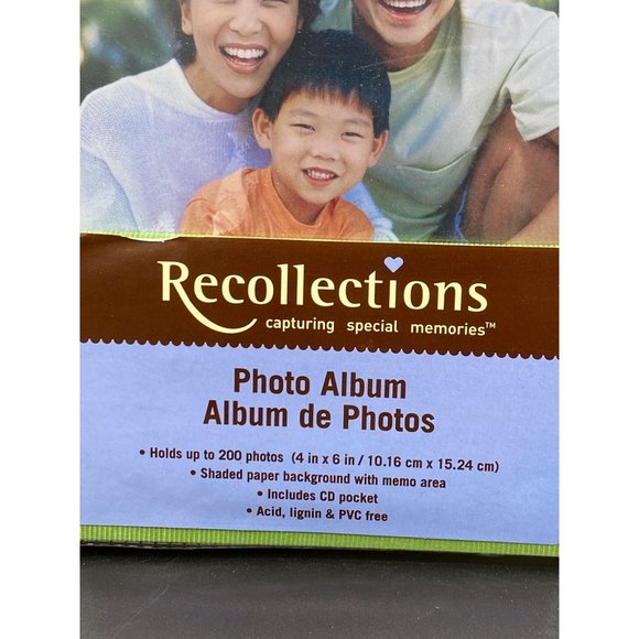 Recollections Photo Album Green New Holders 200 Photos - Picture 7 of 13